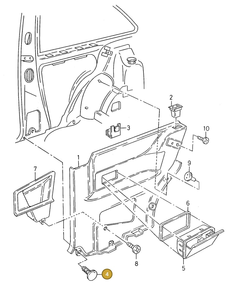 35786311901C — SEAT CORDOBA/VARIO (1999-2002) diagram 138867500, position 4