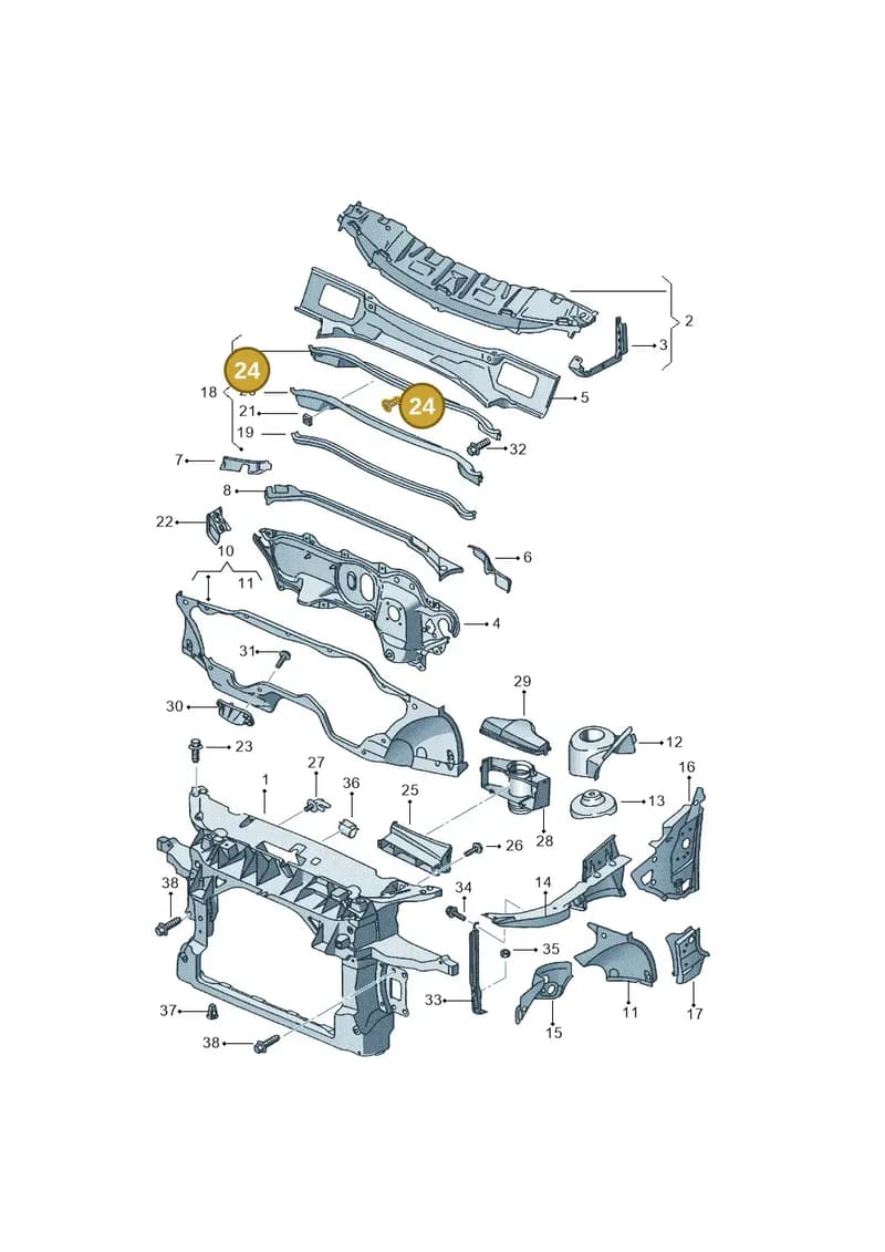 35786311901C — SEAT Altea XL (2013-) diagram 418805000, position 24