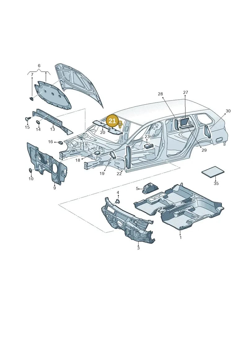 35786311901C — SEAT Formentor TSI CUPRA (2020-) diagram 763863200, position 21