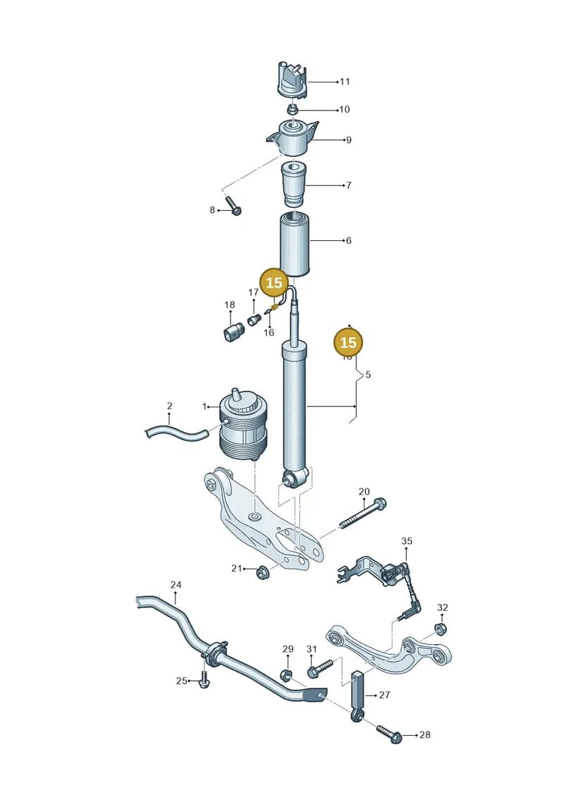 357972740F — Audi Q6 e-tron (2023-2025) diagram 896511150, position 15