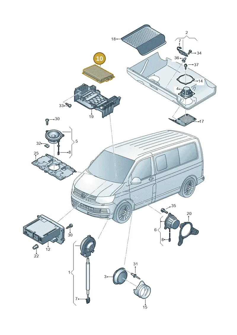 3AA035466A000 — Volkswagen California (2015-2019) diagram 871035350, position 10