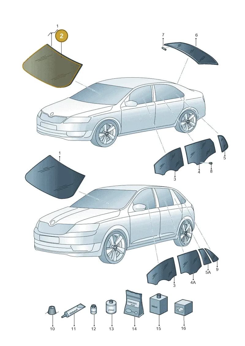 3AA845543B — Skoda Rapid (2012-2022) diagram 740845000, position 2