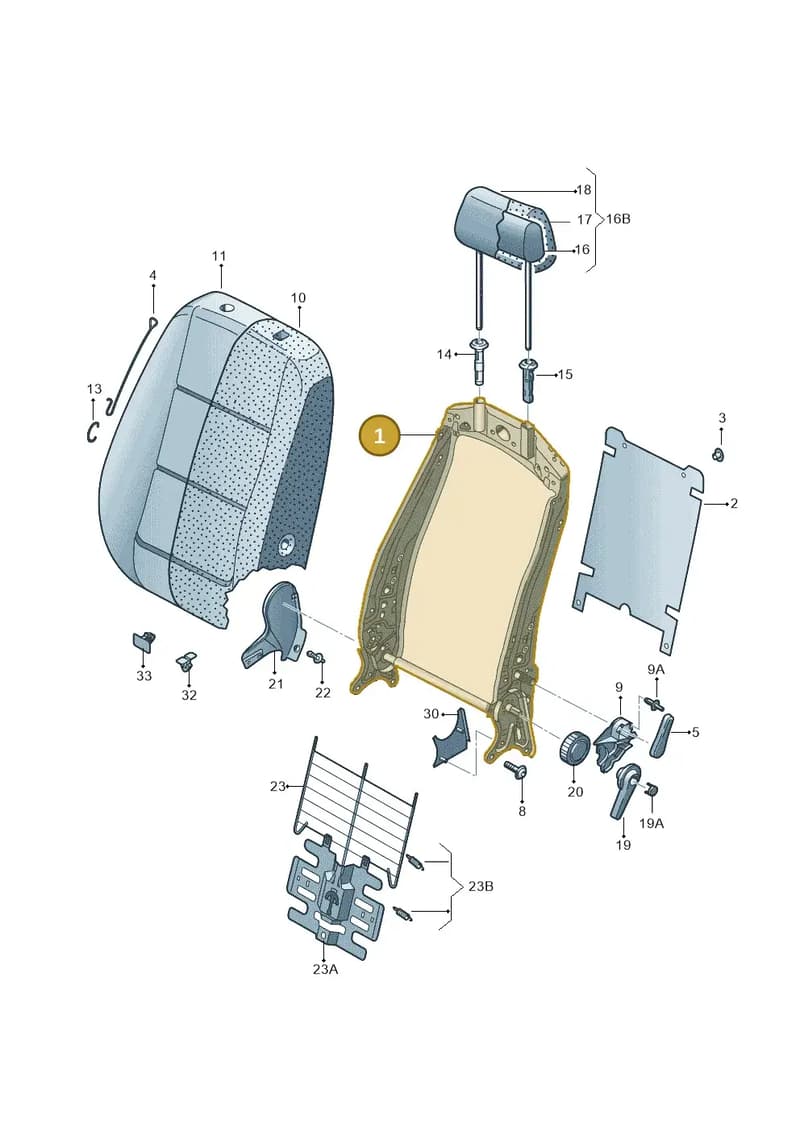 3AA881046AF — Skoda Octavia (2017-2020) diagram 753881500, position 1