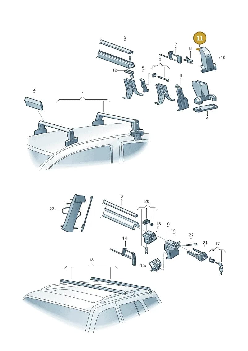 3B0071701 — Volkswagen Golf        "BR.","USA"03>07 (2002-2007) diagram 405071300, position 11