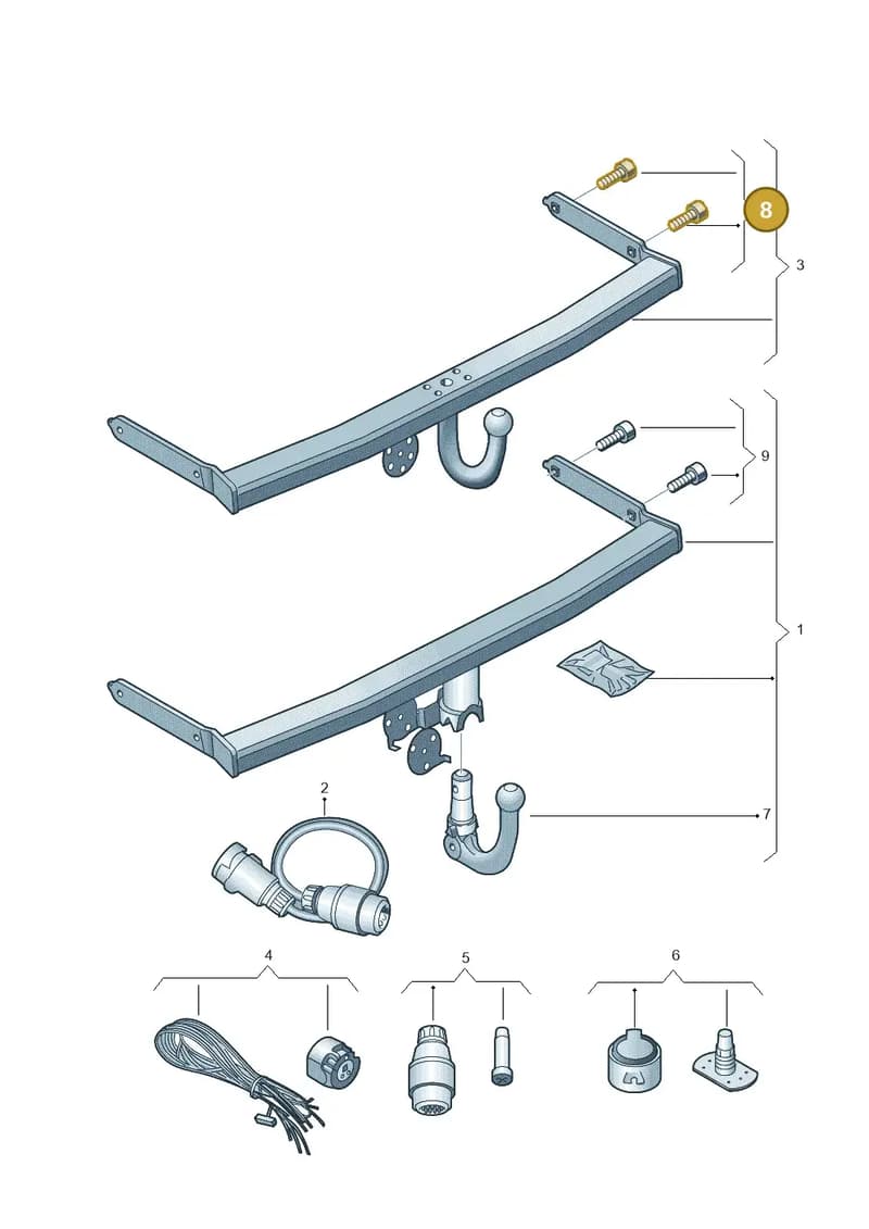 3B0092700WC — Volkswagen Sharan (2008-2010) diagram 475071100, position 8