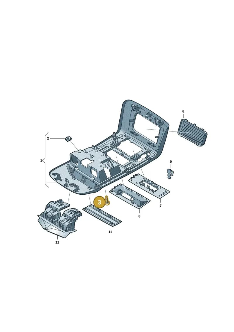 3B0868829 — Volkswagen Caravelle (2019-2024) diagram 7ep867050, position 3
