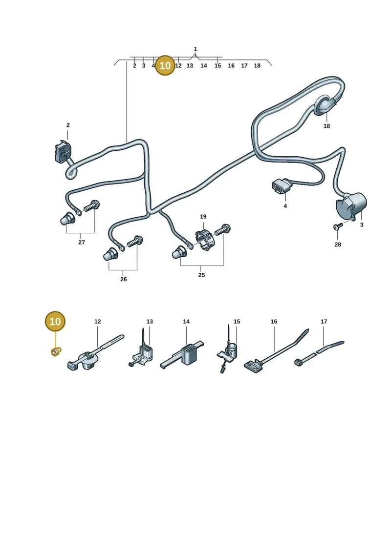 3B0972841 — Audi Q6 e-tron (2023-2025) diagram f5s972680, position 10