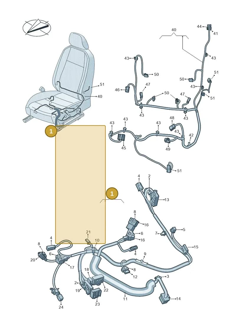3B4971365AD — Volkswagen Arteon (2017-2025) diagram 828972270, position 1