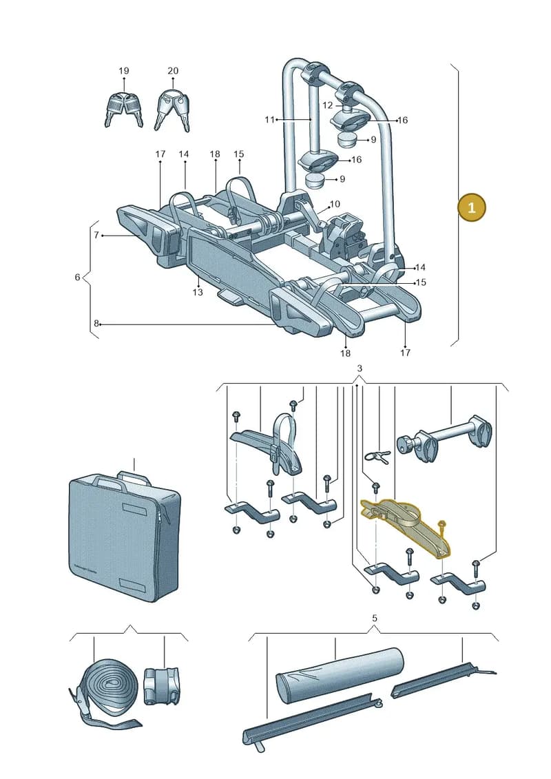 3C0071105B — Volkswagen Passat Estate (2023-2025) diagram 827071050, position 1
