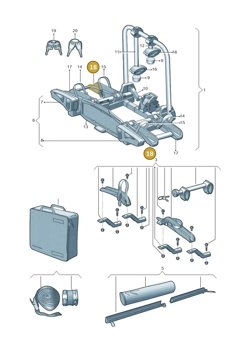 3C0071724A — Volkswagen Passat Estate (2023-2025) diagram 827071050, position 18