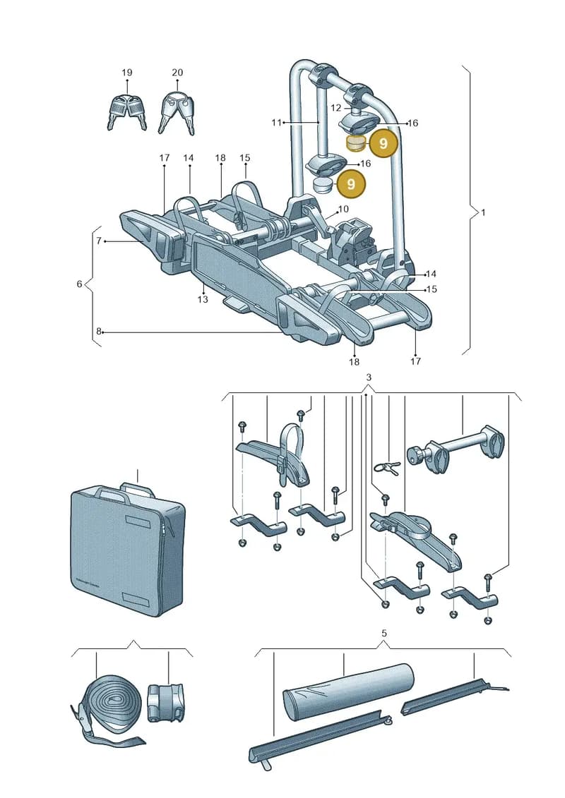 3C0071734K — Volkswagen Passat Estate (2023-2025) diagram 827071050, position 9
