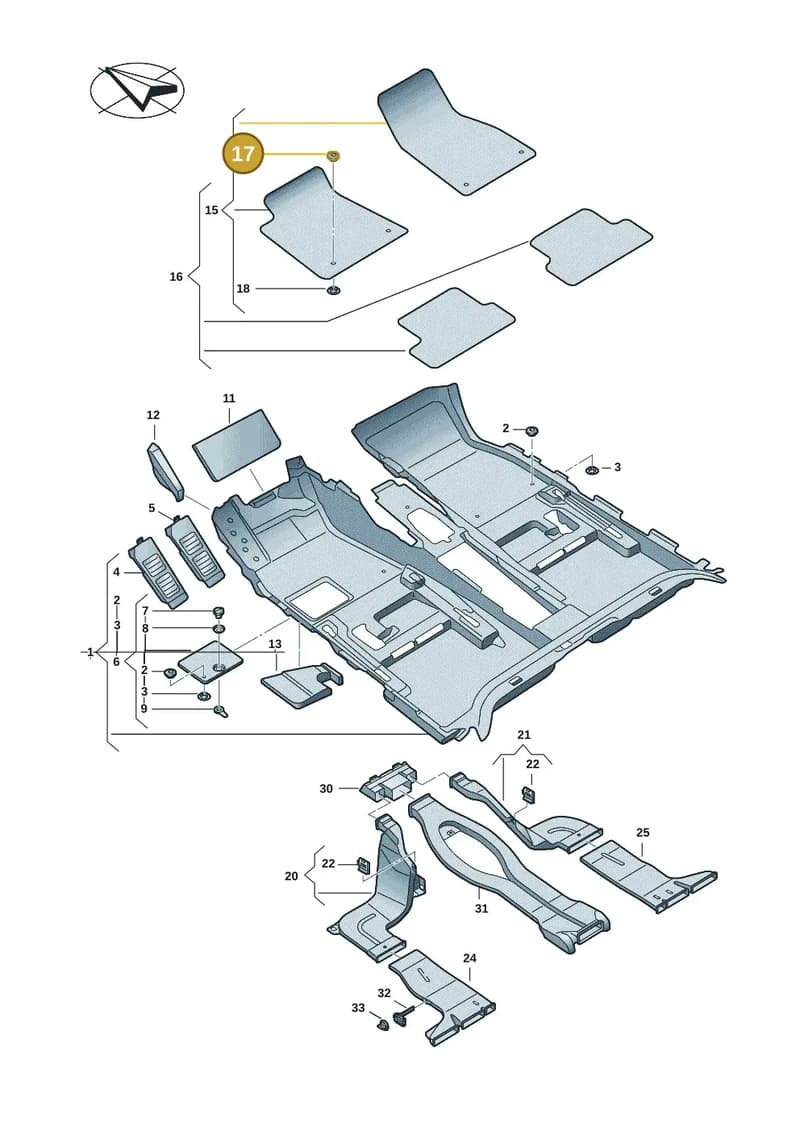 3C08645211KF — Audi A5 Limo 2.0 (2024-) diagram 8wk863000, position 17