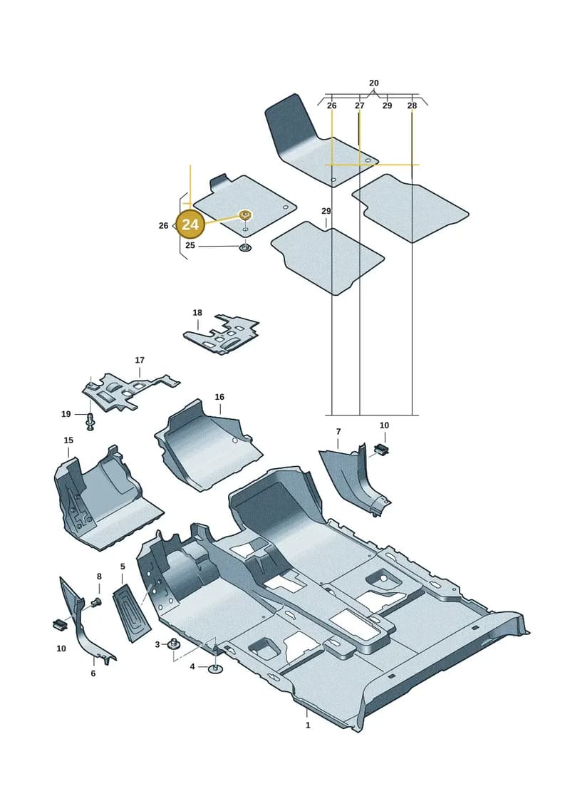 3C08645213G4 — Volkswagen ID.7 Limousine Pro (2023-) diagram 14b863000, position 24