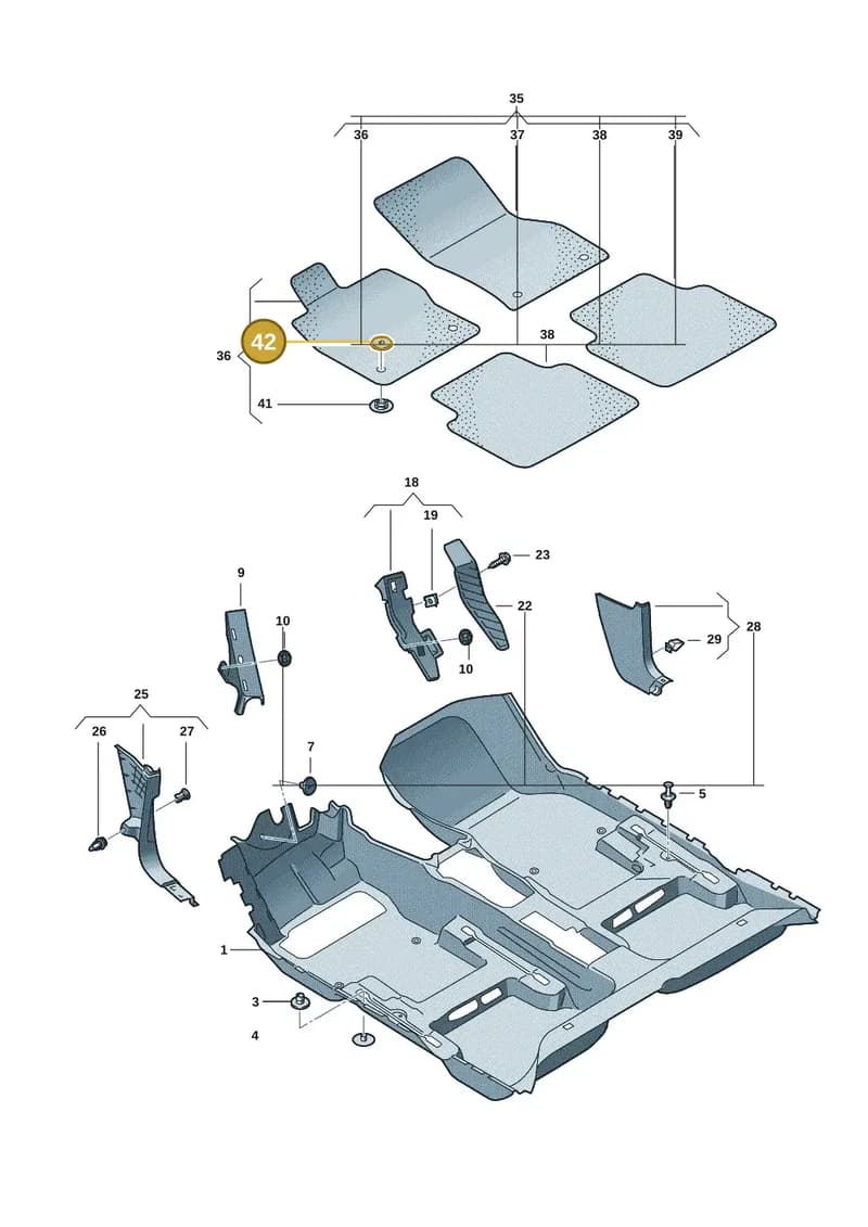 3C08645213G4 — Volkswagen Taigo (2021-2024) diagram 2f0863000, position 42