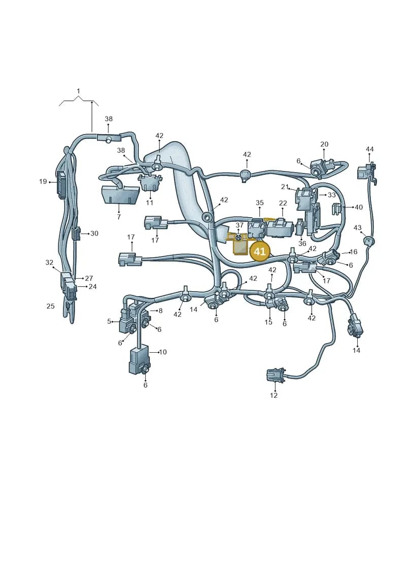 3C0971896B — Volkswagen Touareg (2014-2018) diagram 693972260, position 41