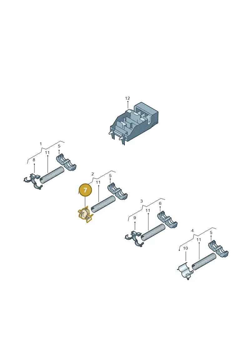 3C0971896B — Audi RS4 Av. qu. 4.2 (2012-2015) diagram 724972050, position 7