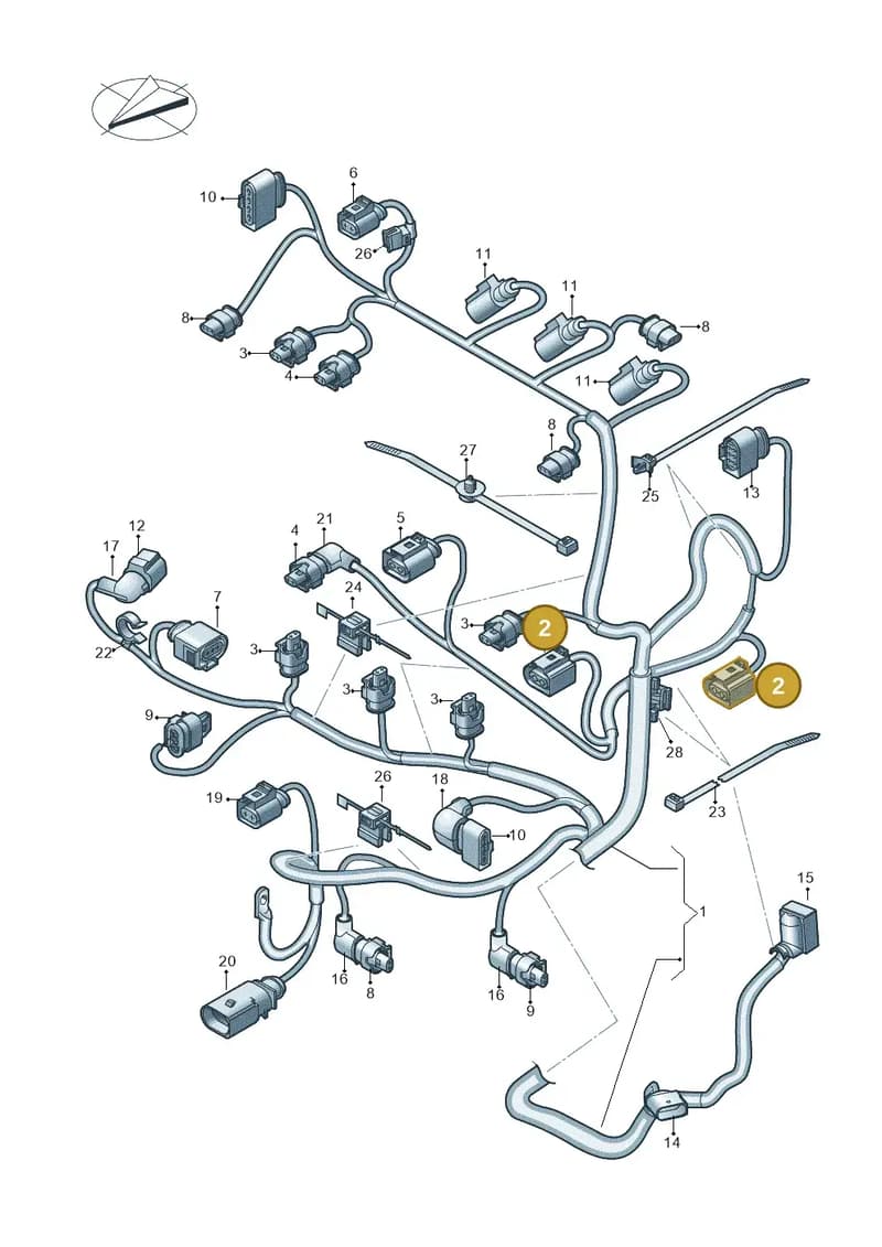 3C0971921 — Skoda Fabia (2021-2022) diagram 746971150, position 2