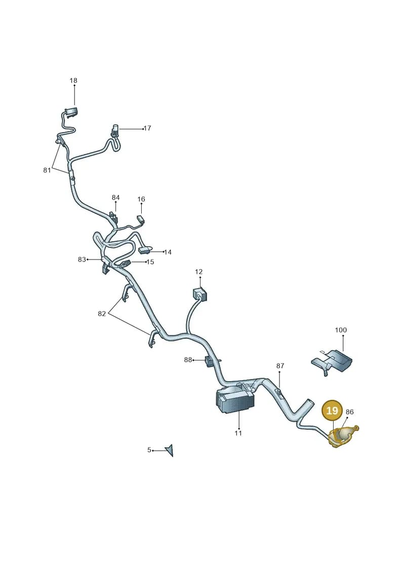 3C0972133 — Skoda Yeti (2013-2017) diagram 666971920, position 19