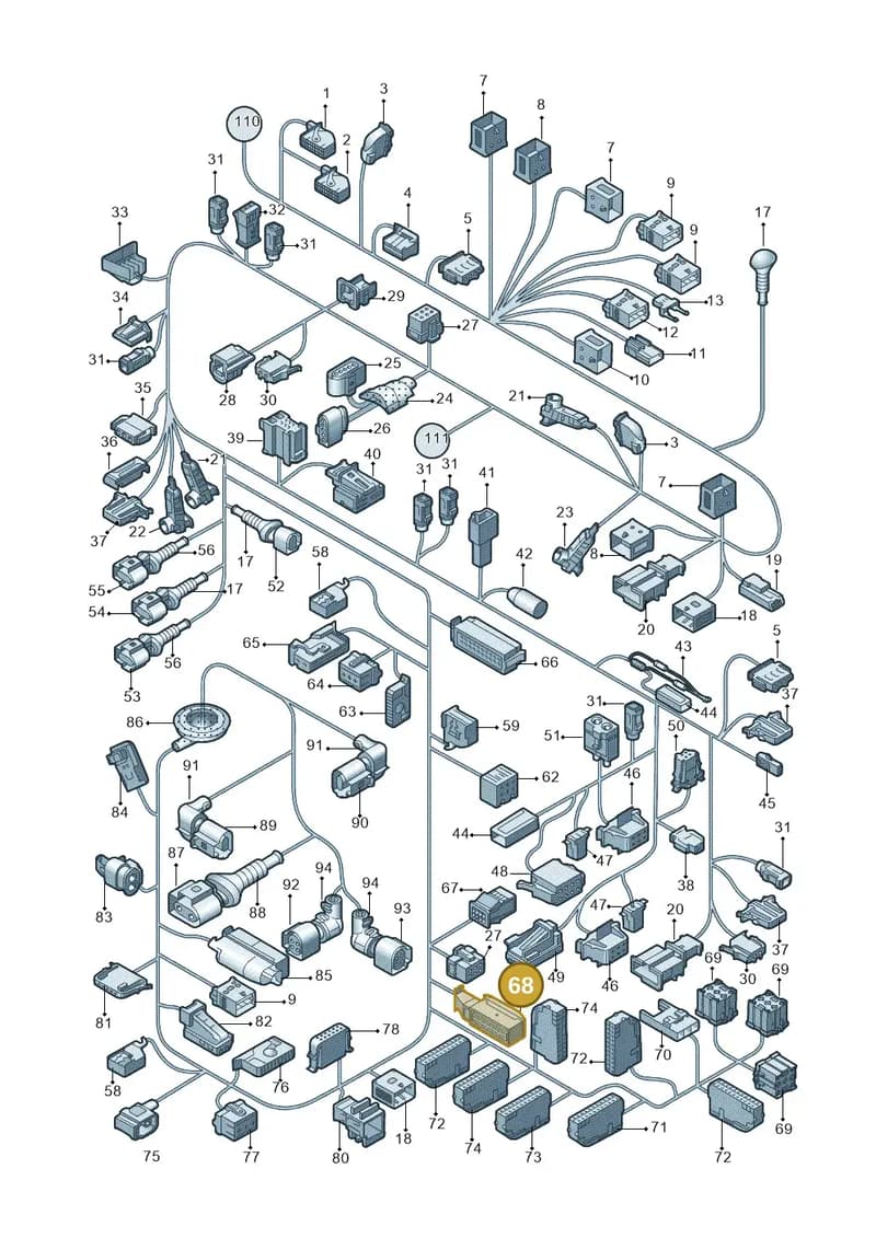 3C0973763A — Audi Q5 (2009-2018) diagram 687971083, position 68