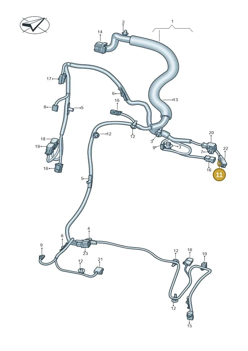 3C8971830 — SEAT CUPRA Born (2021-) diagram 10a972027, position 11