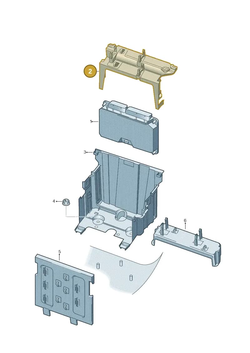3D0906407E — Volkswagen Phaeton 4motion (2010-2016) diagram 258906200, position 2