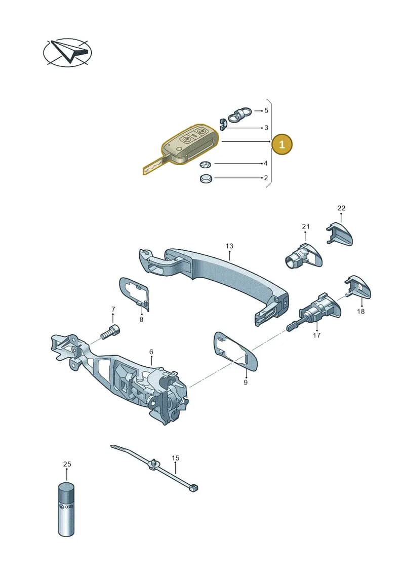 3D0959753BJINF — Volkswagen Phaeton 4motion (2010-2016) diagram 710837100, position 1