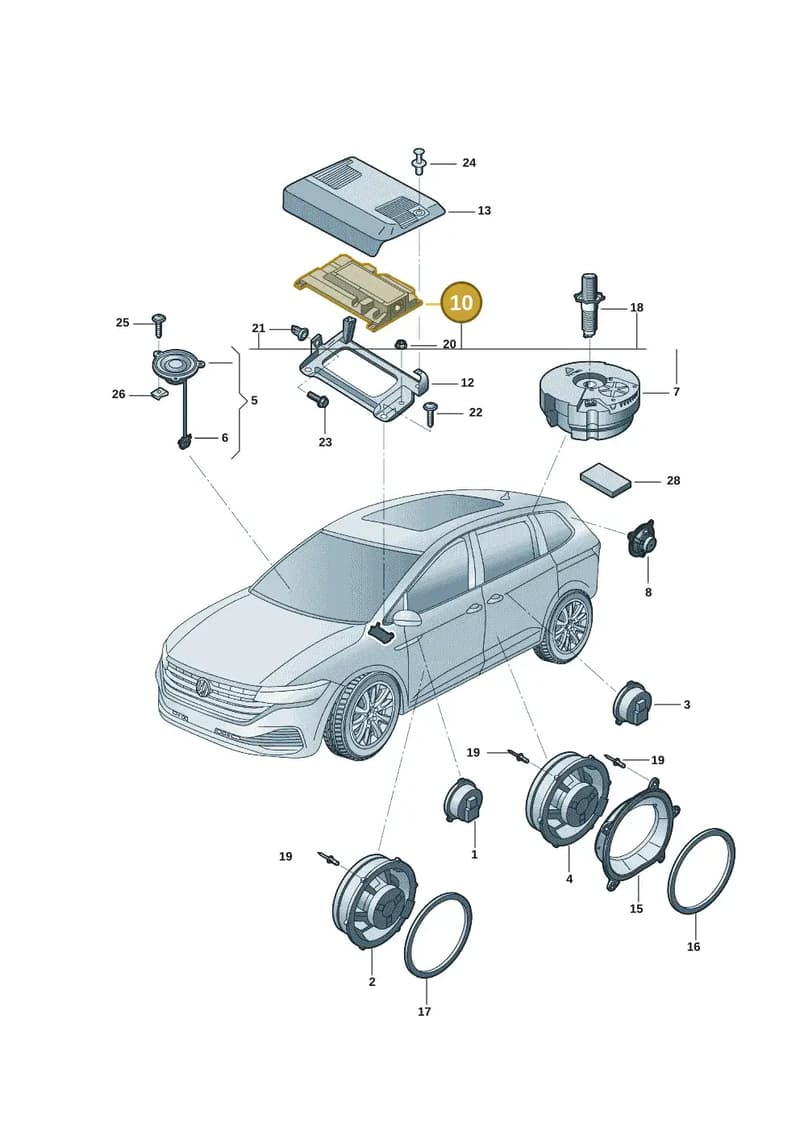3G0035466E — Volkswagen Viloran (2021-2022) diagram 30d035350, position 10