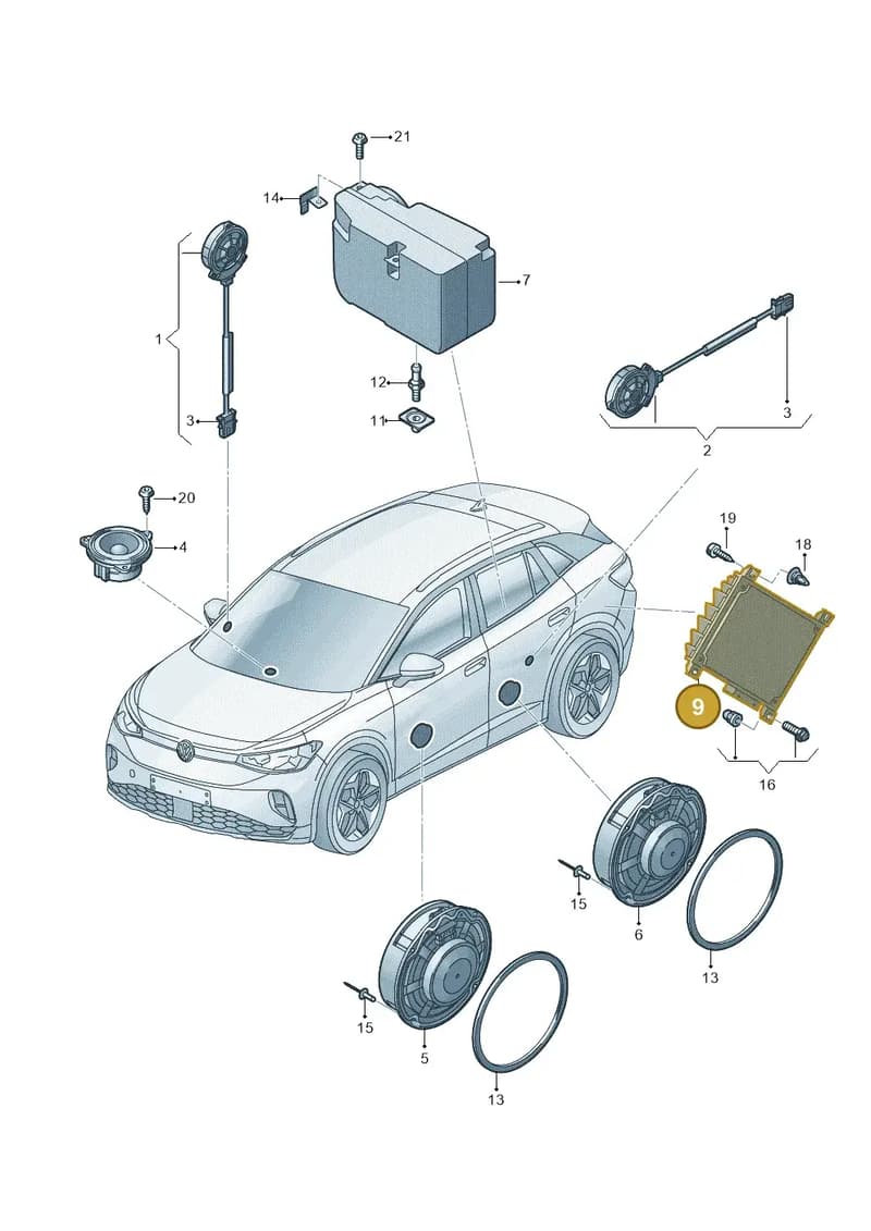 3G0035466G — Skoda Enyaq (2020-2021) diagram 11a035035, position 9
