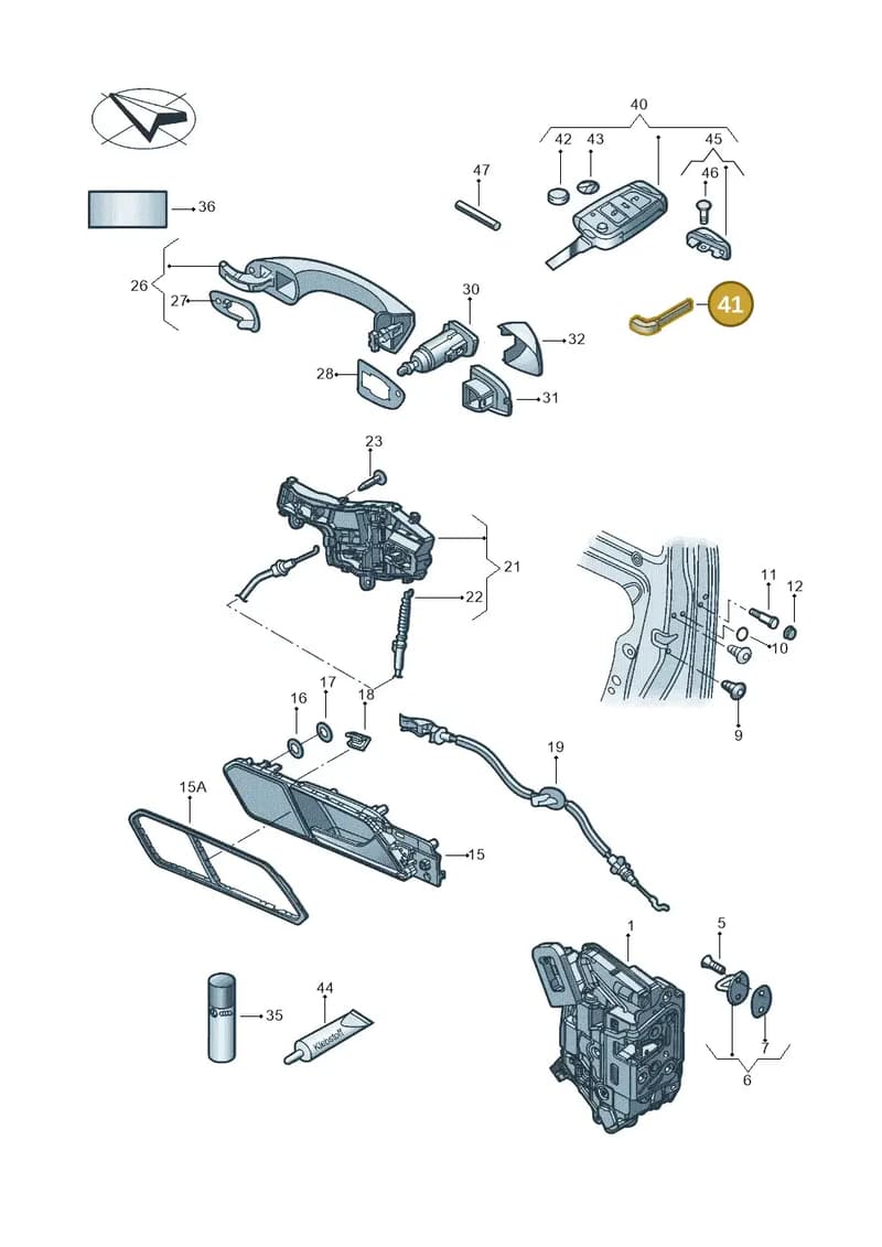 3G0937048AIF — Volkswagen Tiguan (2017-) diagram 833837000, position 41