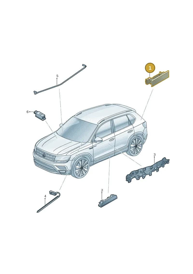 3G0947101A — Volkswagen Taos 1.4 (2020-2024) diagram 2gm947005, position 1