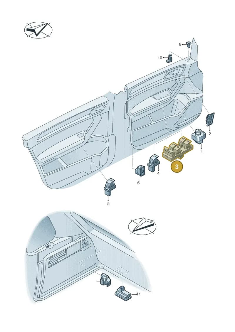 3G0959857CWZU — Volkswagen Touran 2,0 BlueMotion (2015-2024) diagram 869959060, position 3