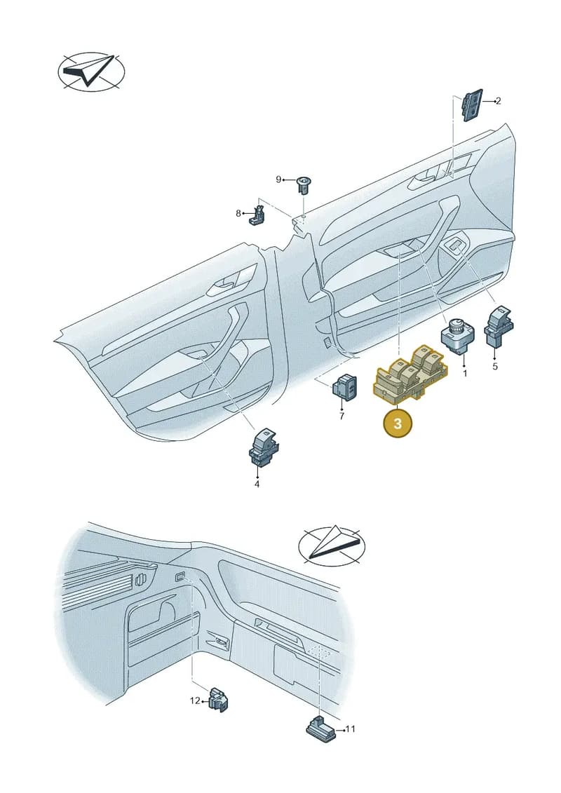 3G0959857CWZU — Volkswagen Passat estate (2023-) diagram 828959060, position 3