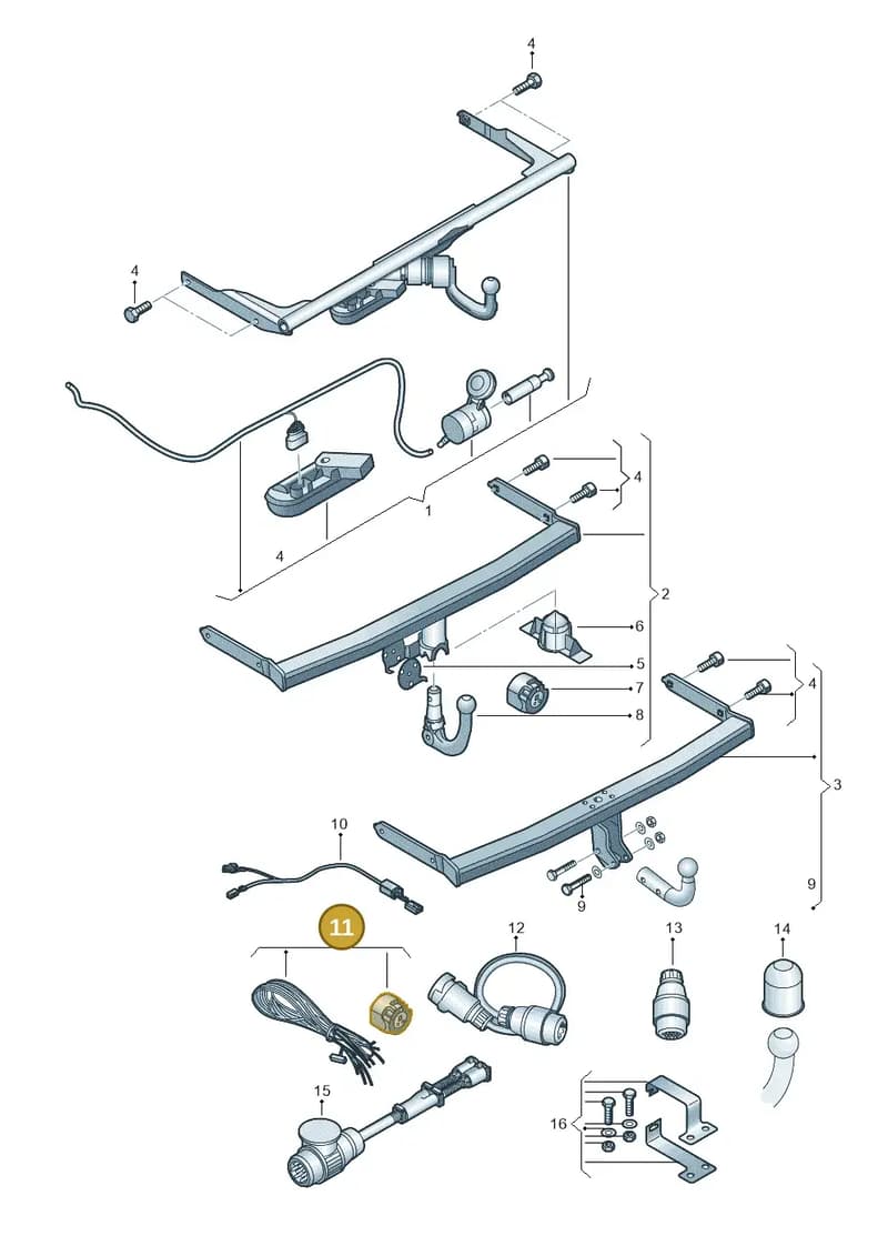 3G2055202E — Volkswagen Passat Saloon (2014-2024) diagram 793071010, position 11
