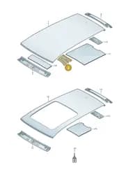 3G7817119 Volkswagen Transverse Roof Rack