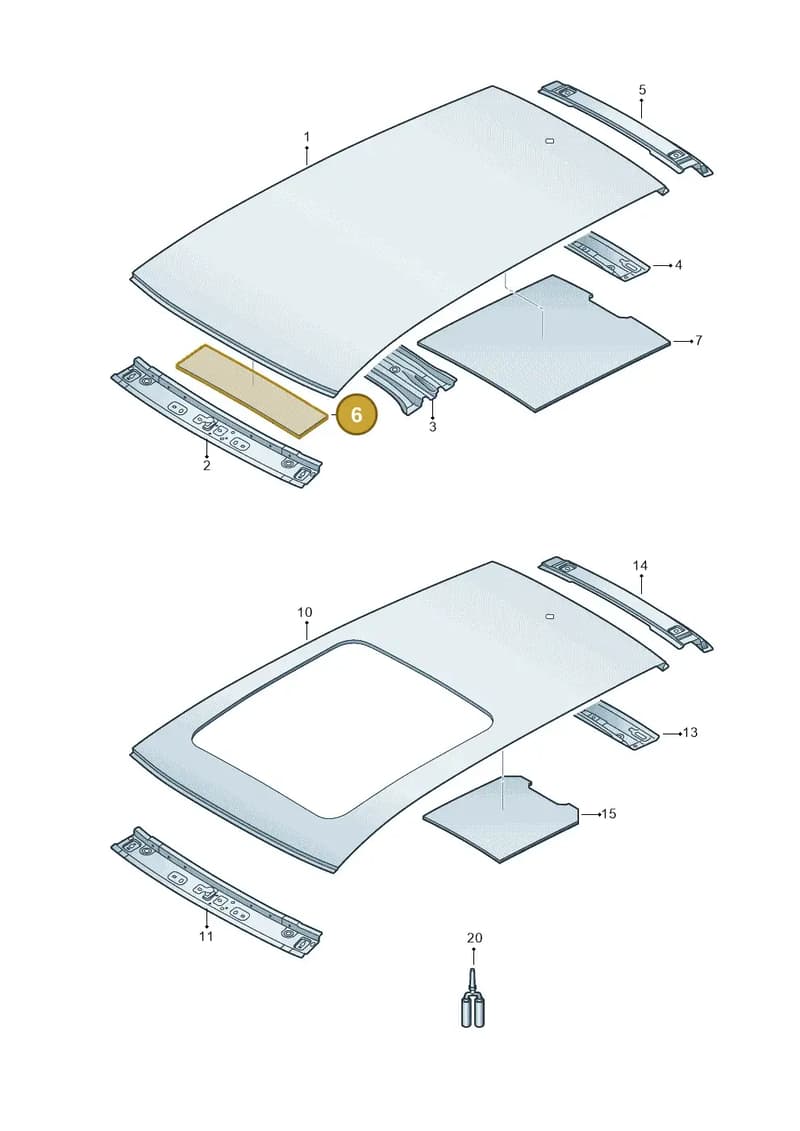 3G7817285 — Volkswagen Arteon (2017-2025) diagram 828817020, position 6