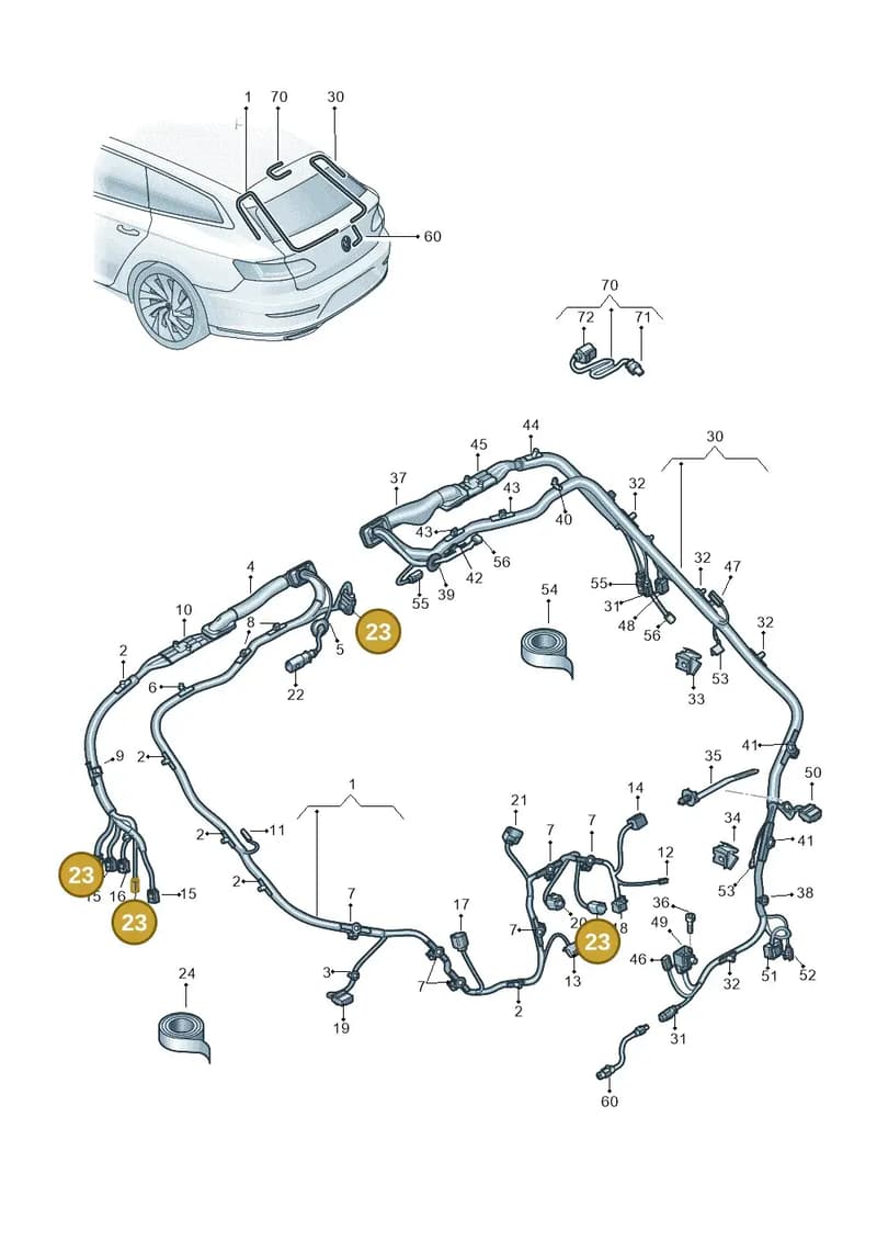 3G8971650DC — Volkswagen Arteon (2017-2025) diagram 828972087, position 23