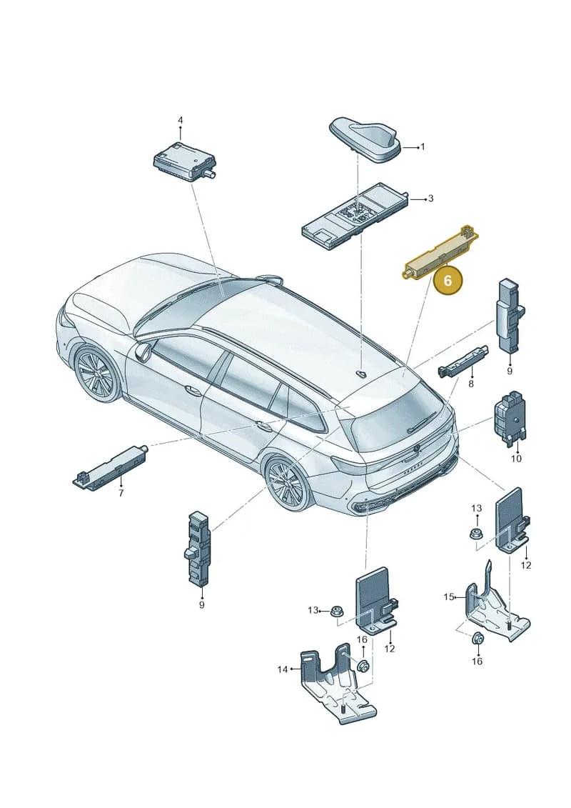 3J0035577C — Skoda Superb Combi (2023-2024) diagram 3j0035200, position 6
