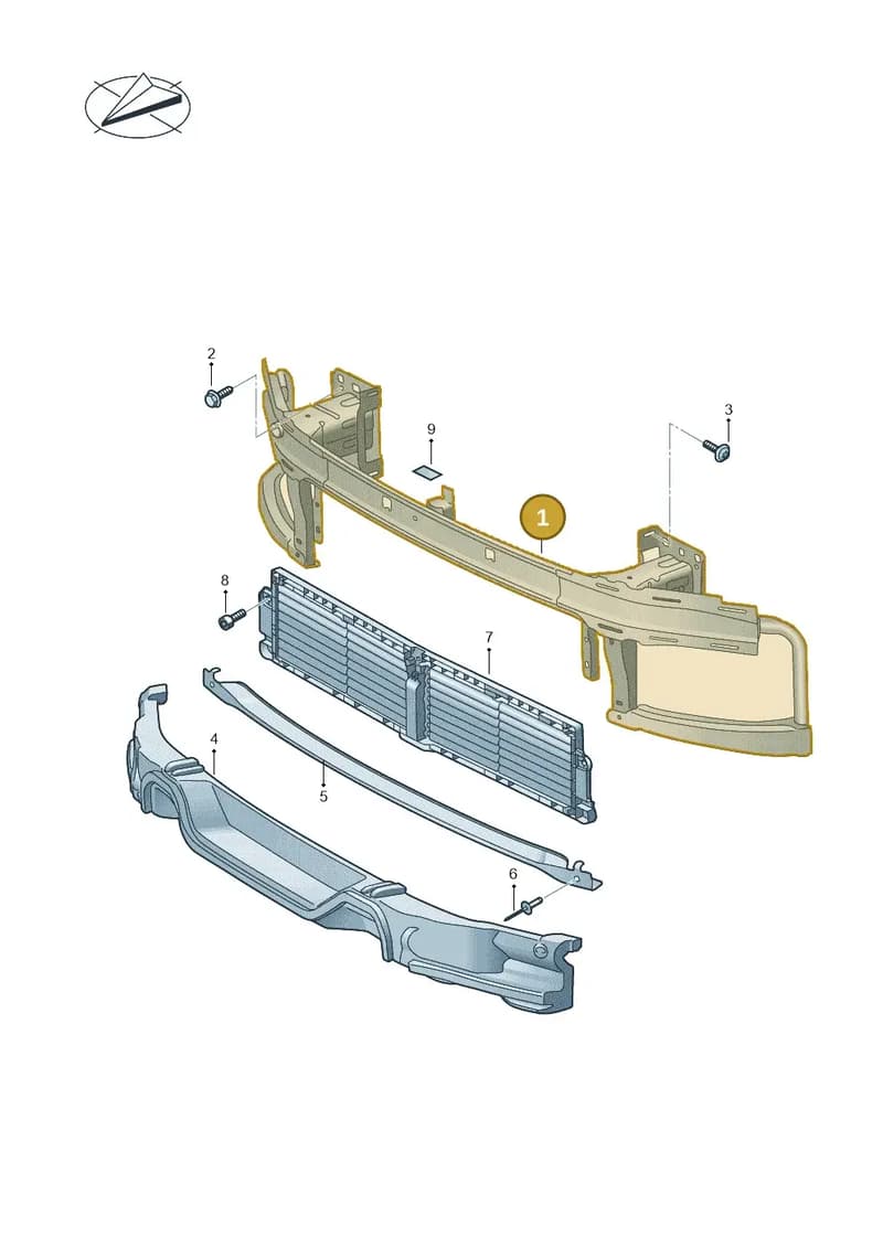 3J0807109D — Volkswagen Passat Estate (2023-2025) diagram 3j0807000, position 1
