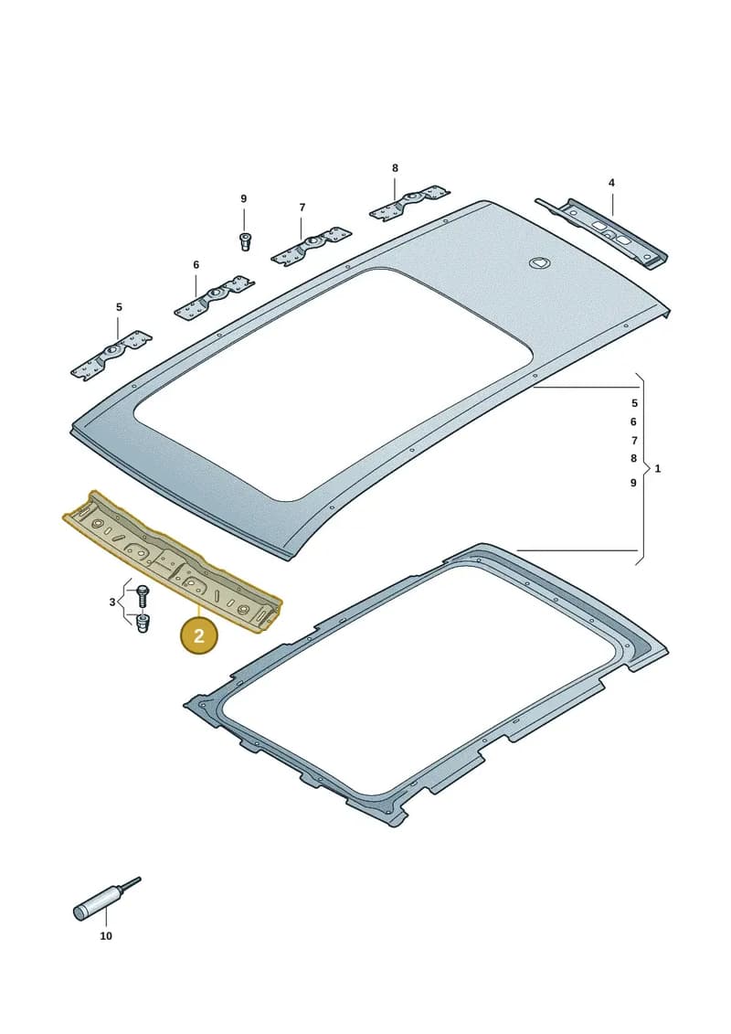 3J0817123 — Skoda Superb Combi (2023-2024) diagram 3p0817010, position 2