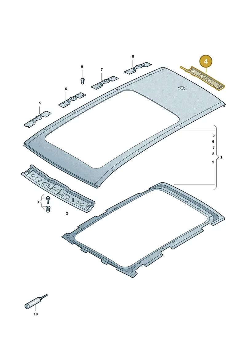3J0817163 — Skoda Superb Combi (2023-2024) diagram 3p0817010, position 4
