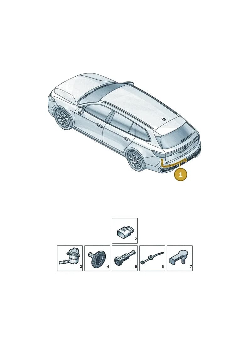 3J0971124 — Skoda Superb Combi (2023-2024) diagram 3j0972950, position 1