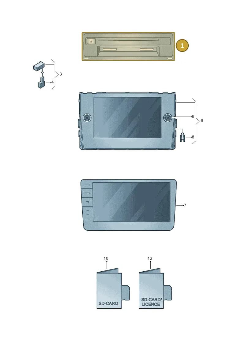 3Q0035846A — Volkswagen Arteon (2017-2025) diagram 827035030, position 1