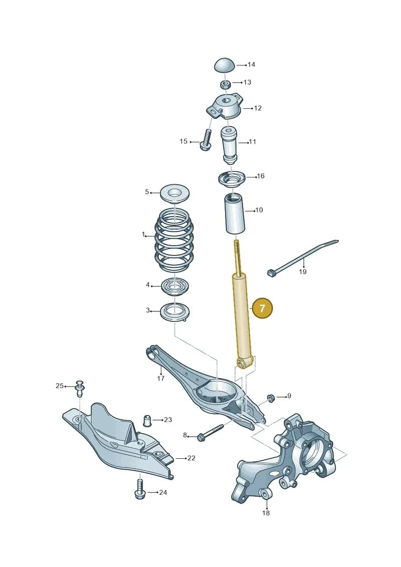3Q0513049JF — Skoda Superb Combi (2015-2024) diagram 851511015, position 7