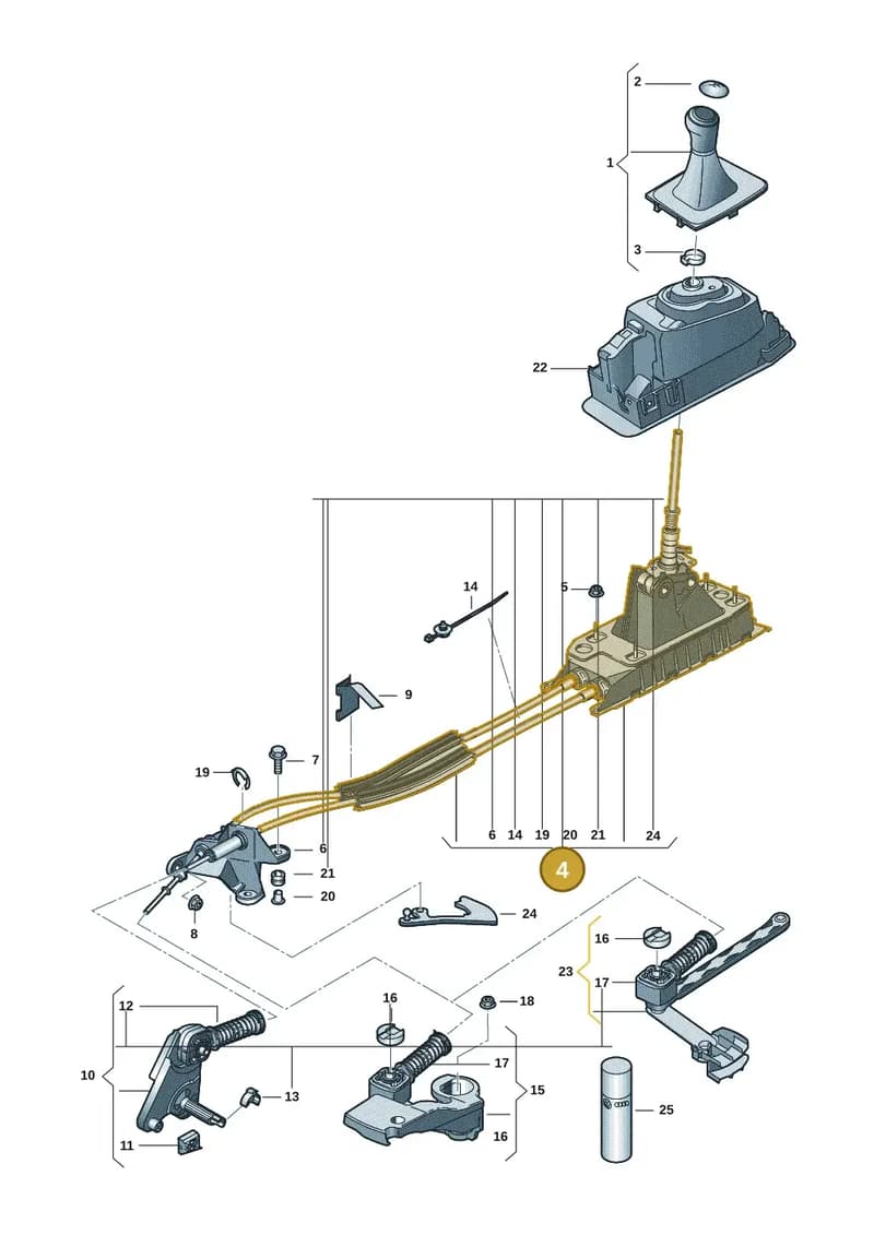 3Q0711049AE — Volkswagen Passat Saloon (2014-2024) diagram 793711300, position 4