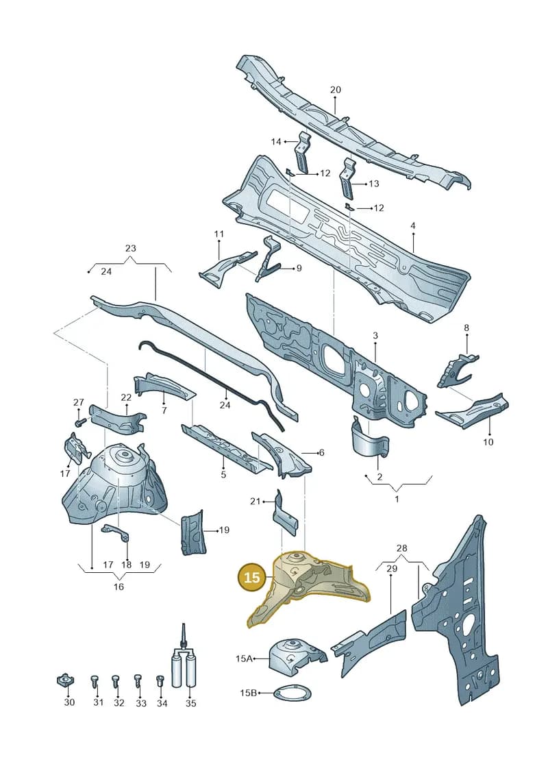 3Q0805115B — SEAT Ateca (2016-) diagram 893805500, position 15