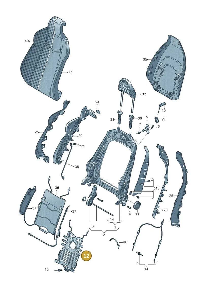 3Q0881879H — Audi TT RS (2016-2023) diagram 850881550, position 12