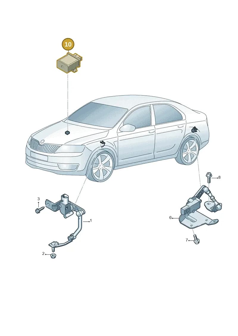 3Q0907338E — Skoda Kodiaq (2018-2022) diagram 753941250, position 10