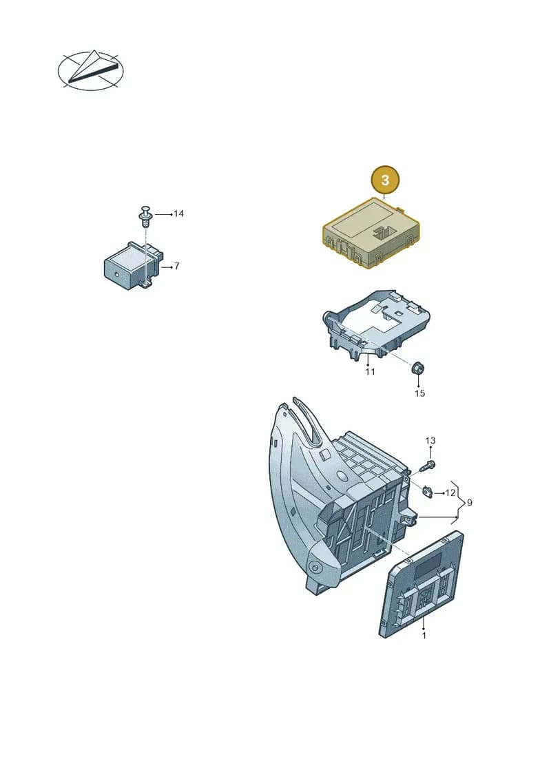 3Q0907530BB — Skoda Fabia (2021-2022) diagram 584937050, position 3