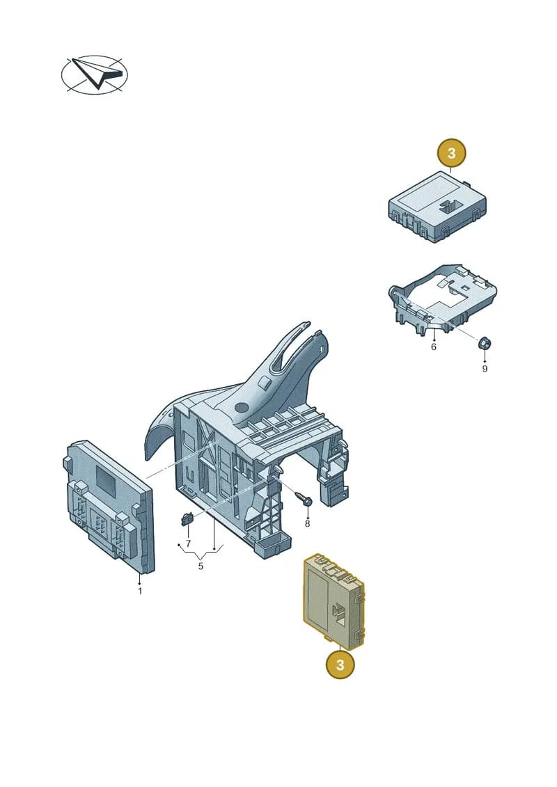 3Q0907530BF — Skoda Karoq (2017-2023) diagram 780937500, position 3