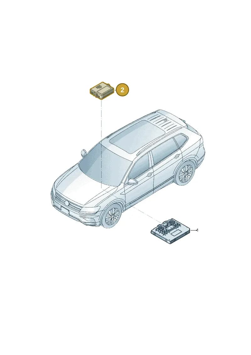 3Q0907530BF — Volkswagen Taos 1.4 (2020-2024) diagram 833937500, position 2